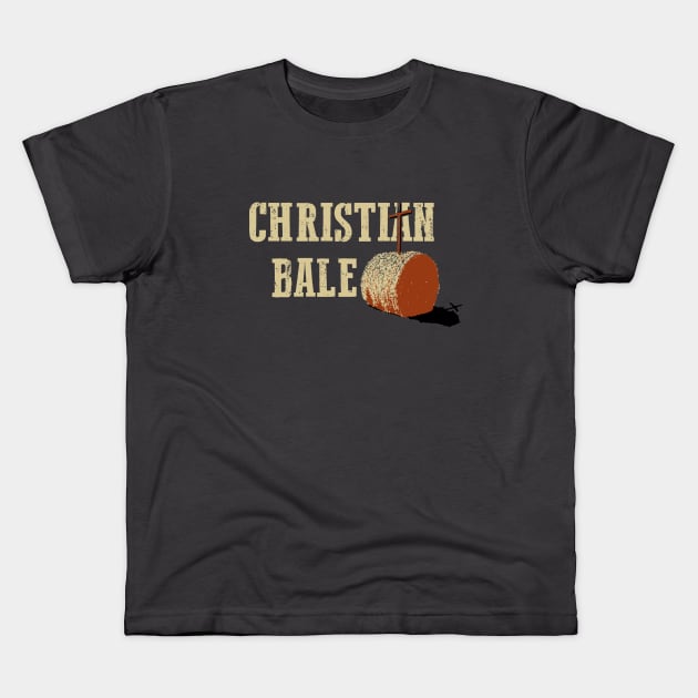 Christian Bale Funny Design Kids T-Shirt by olivergraham